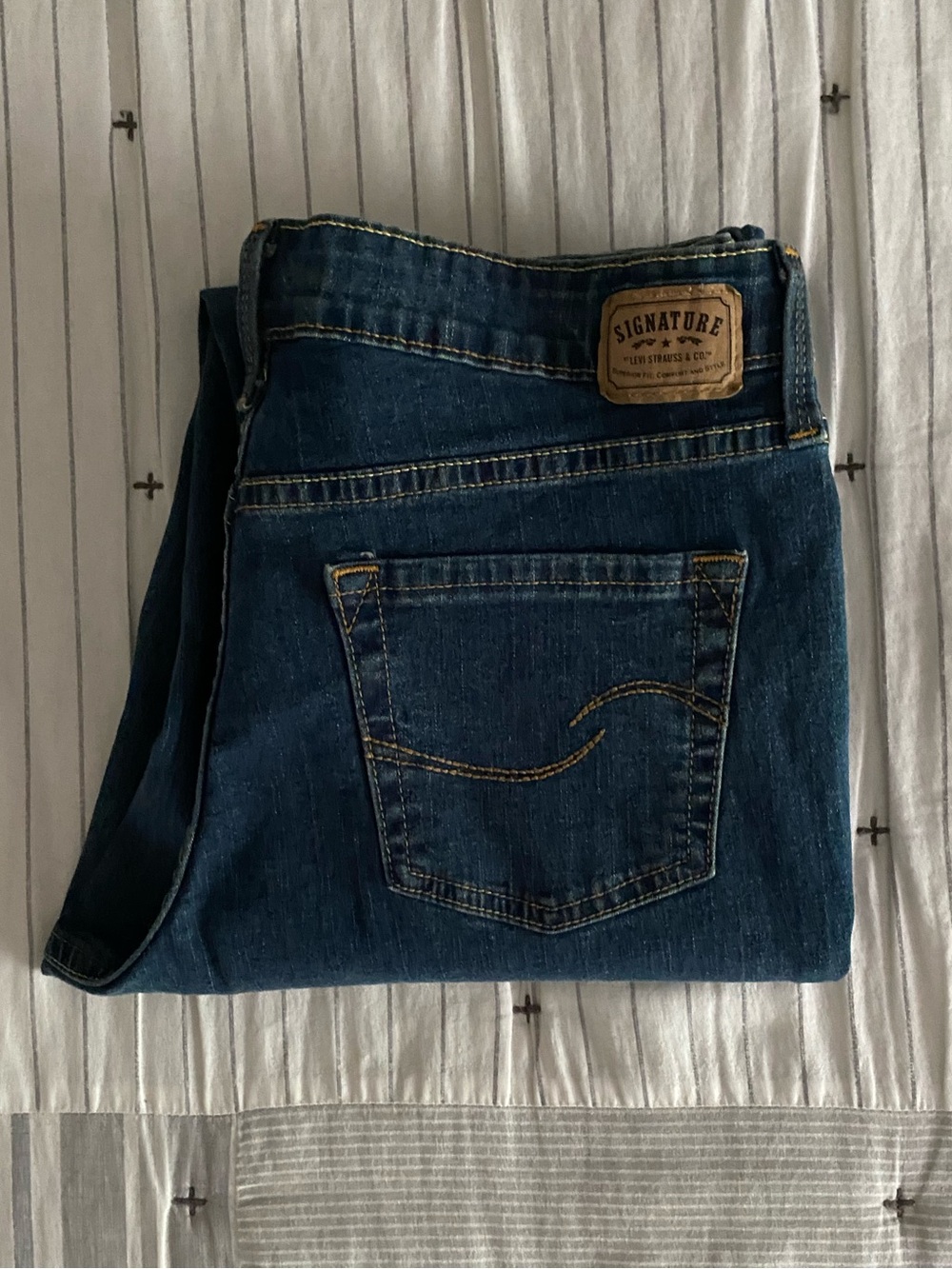 🌹Womens Signature Mid-Rise Straight Levi’s Size 12 Long 🌹